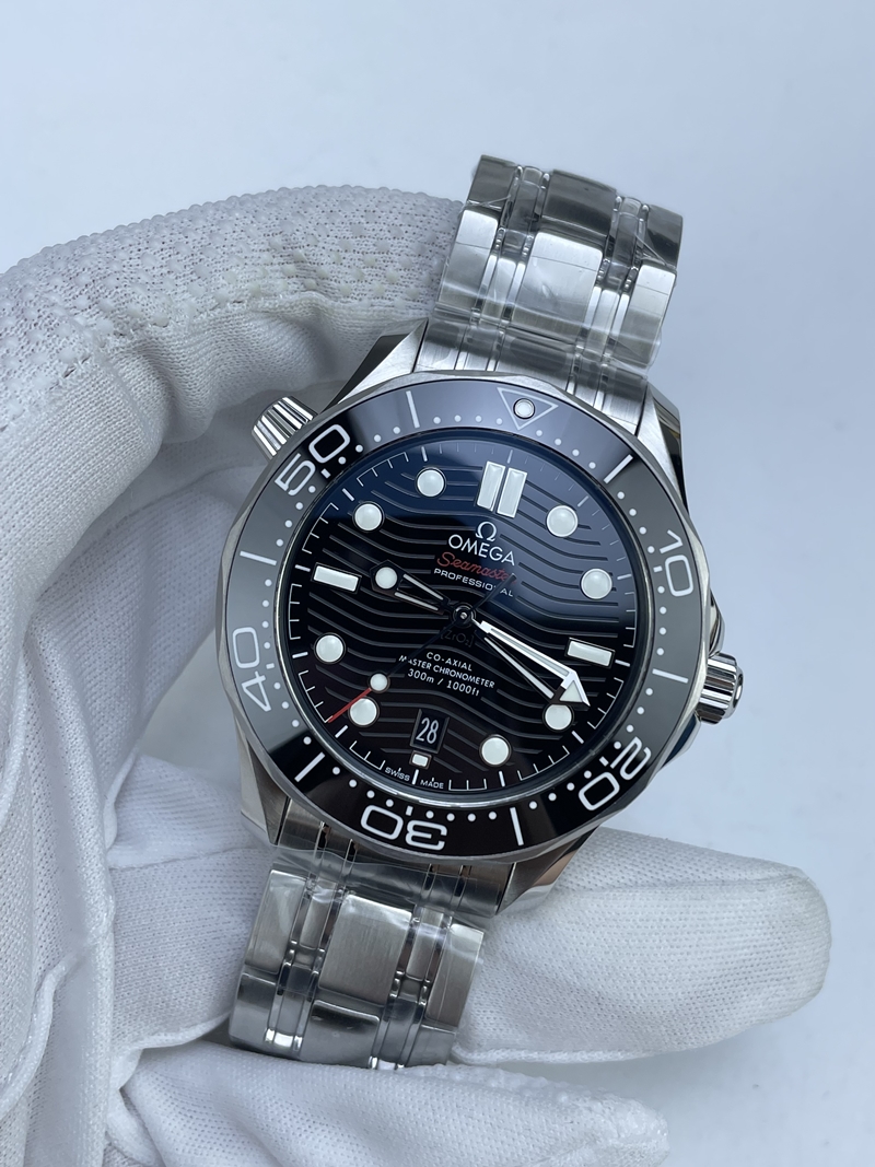 (준비완료/특급배송)NO.2708/VS공장 오메가 씨마스터 다이버 300 스틸 블랙다이얼V4 VS8800 (최신무브업버전)