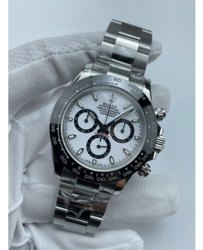 (준비완료/특급배송)NO.3422/초특급 갓성비 데이토나 스틸 세라믹베젤 화이트