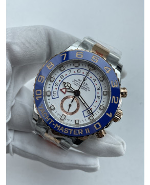 (준비완료/특급배송)NO.3699/KF공장 롤렉스 요트마스터2 116681 블루세라믹 로즈골드 브레이슬릿